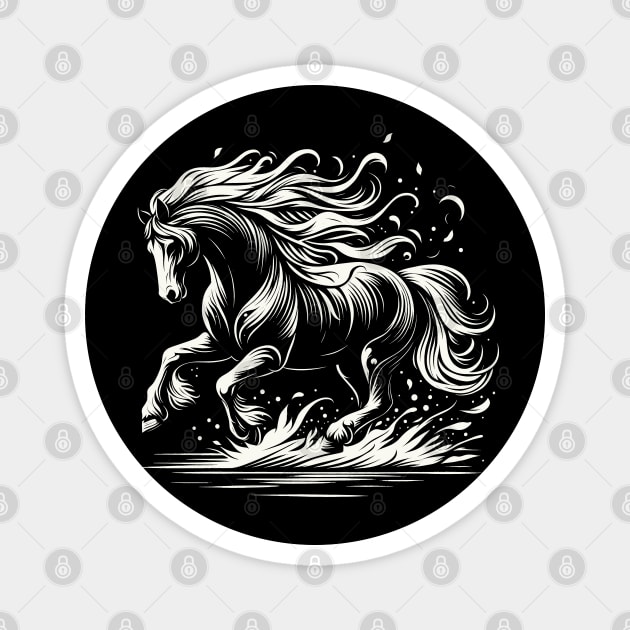 Horse Magnet by JessArty